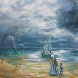 LÉGENDES – Huile sur toile, 100 x 100 cm, 2022
Une œuvre où se superposent mémoire, matière et mystère. Abstraction évocatrice et suggestion symbolique composent un espace de résonance pour l’imaginaire du spectateur.