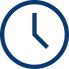 Clock icon representing quick and convenient treatment sessions