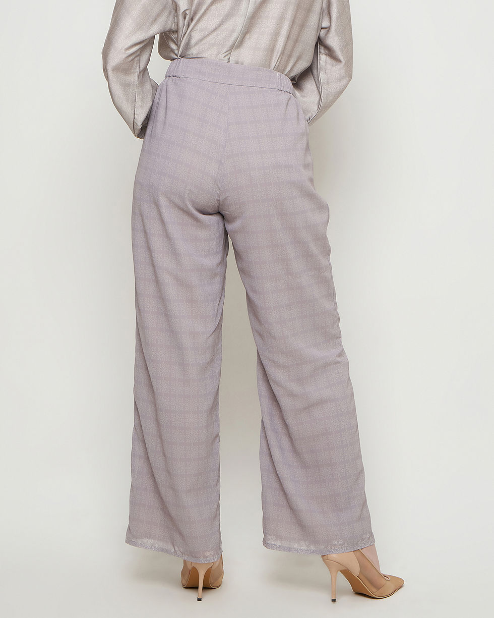 Thumbnail: Midnight Garden Raya - Monogram Chiffon Pants