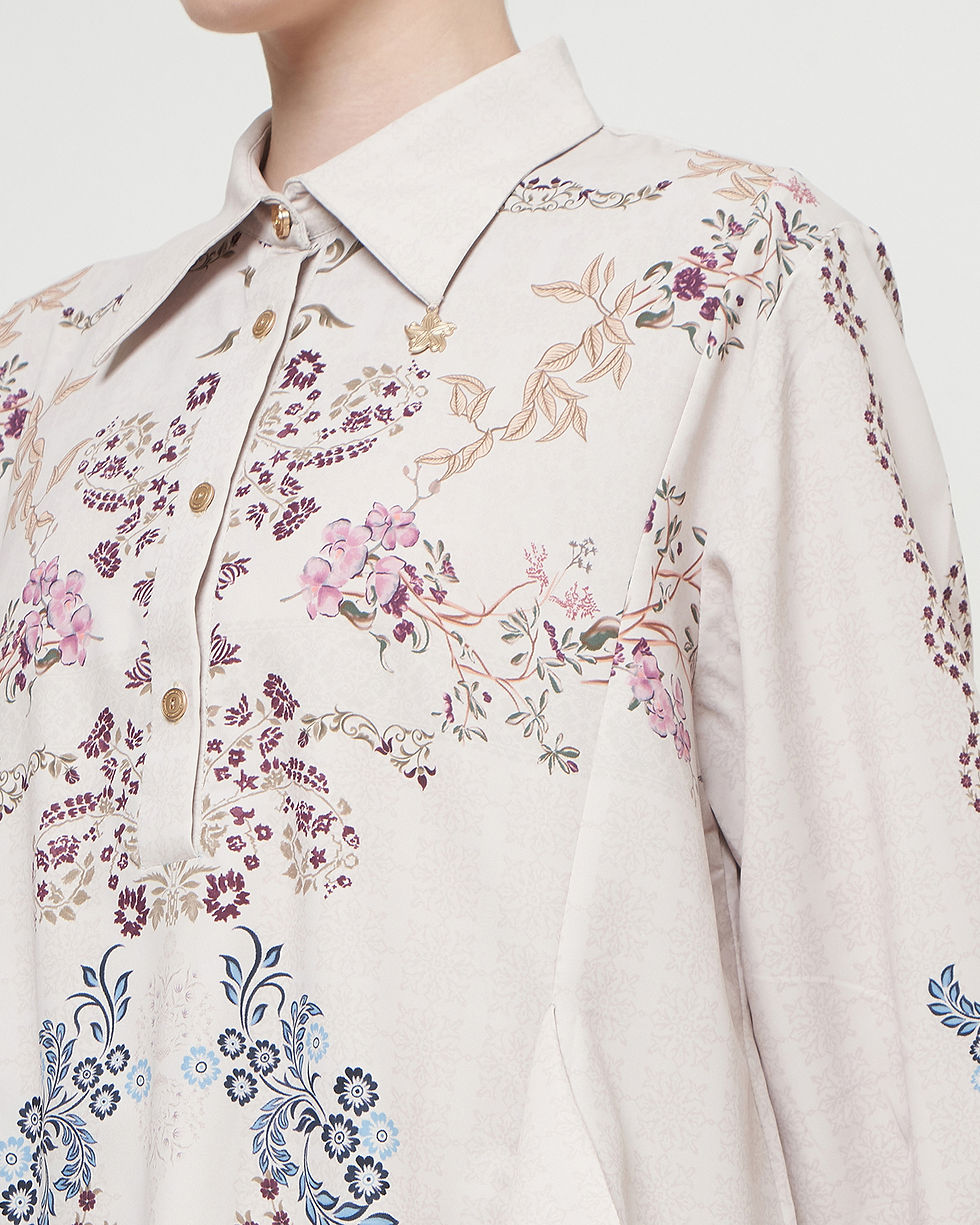 Thumbnail: Midnight Garden Raya - Godet Blouse