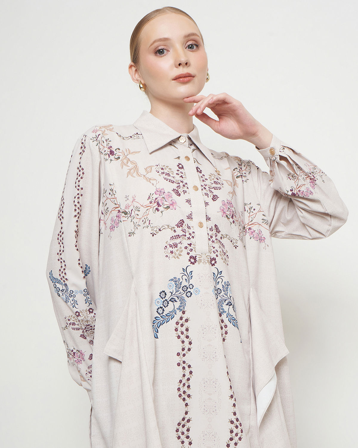 Midnight Garden Raya - Godet Blouse