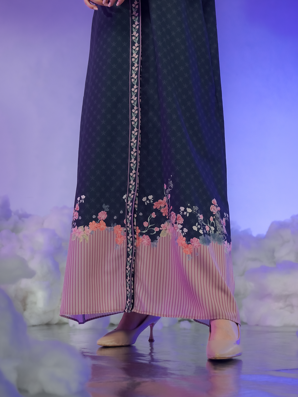 Thumbnail: Serene Utopia - Aluna Navy Blue Abaya