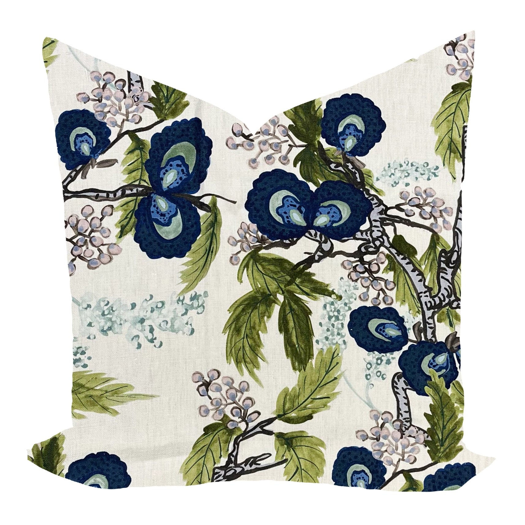 Kinkead in Capri Blue by Ferrick Mason Pillow Cover