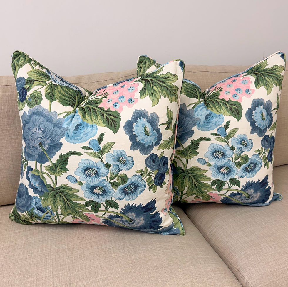 Thumbnail: Martha in Ballet & Blue Pillow Cover
