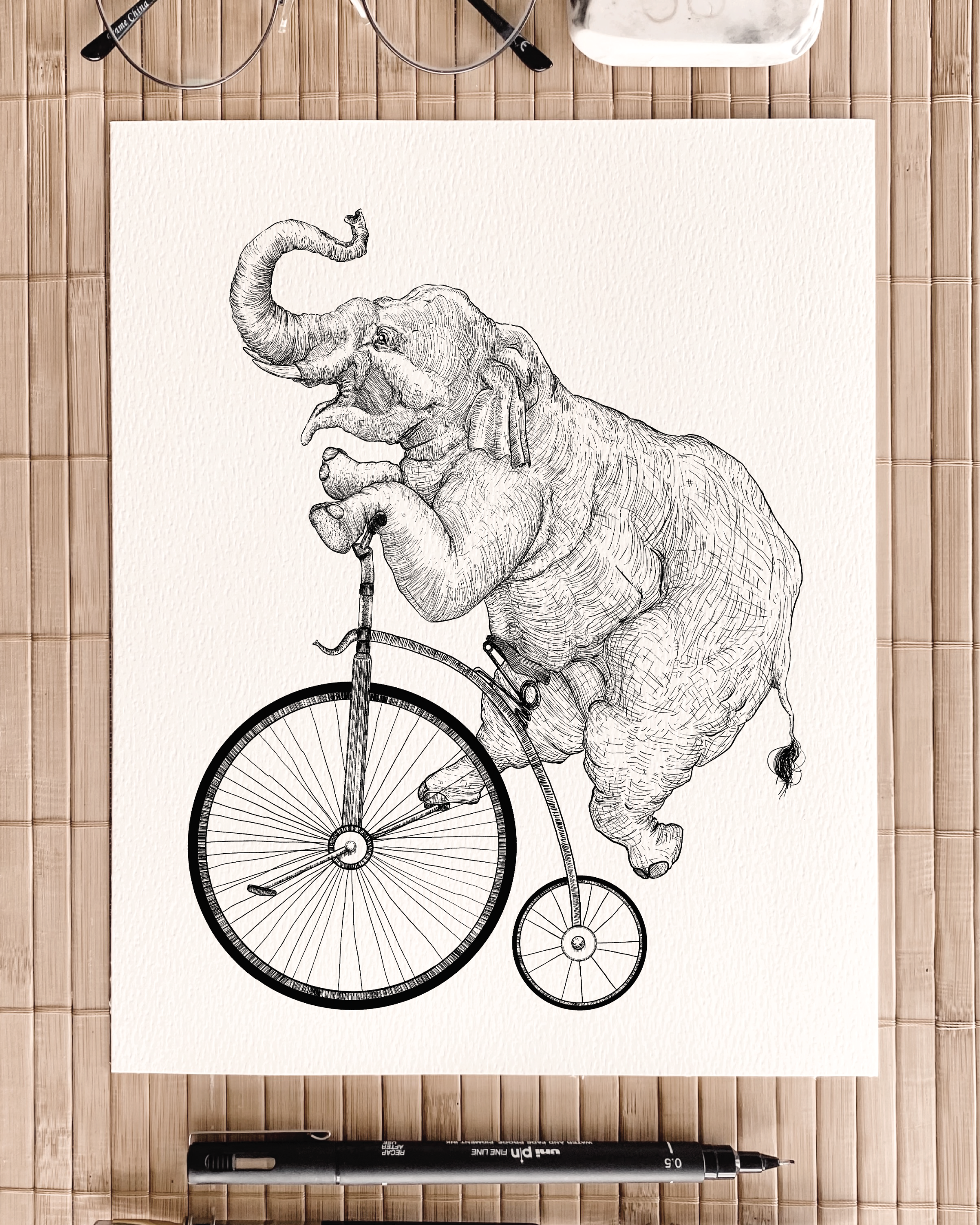 A Lady on Her Penny-farther