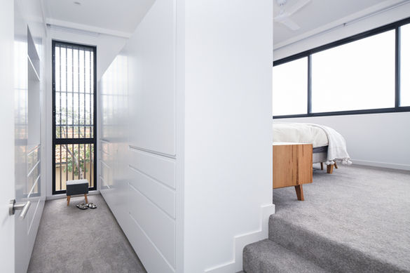 Bedroom interior design of a contemporary home in Balgowlah Heights