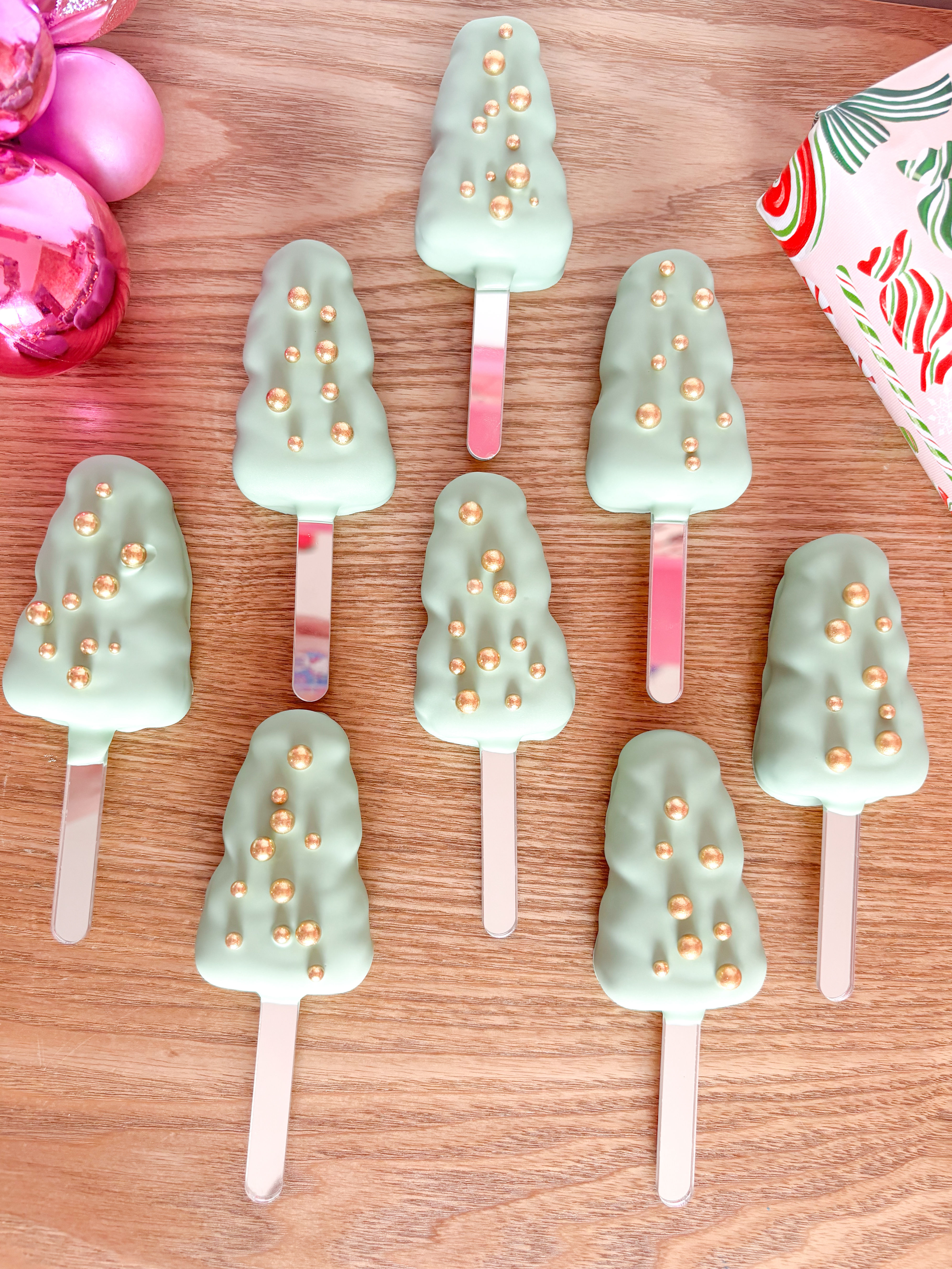 Christmas Tree Cake Popsicles