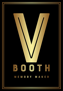 V booth logo of vito photography booth
