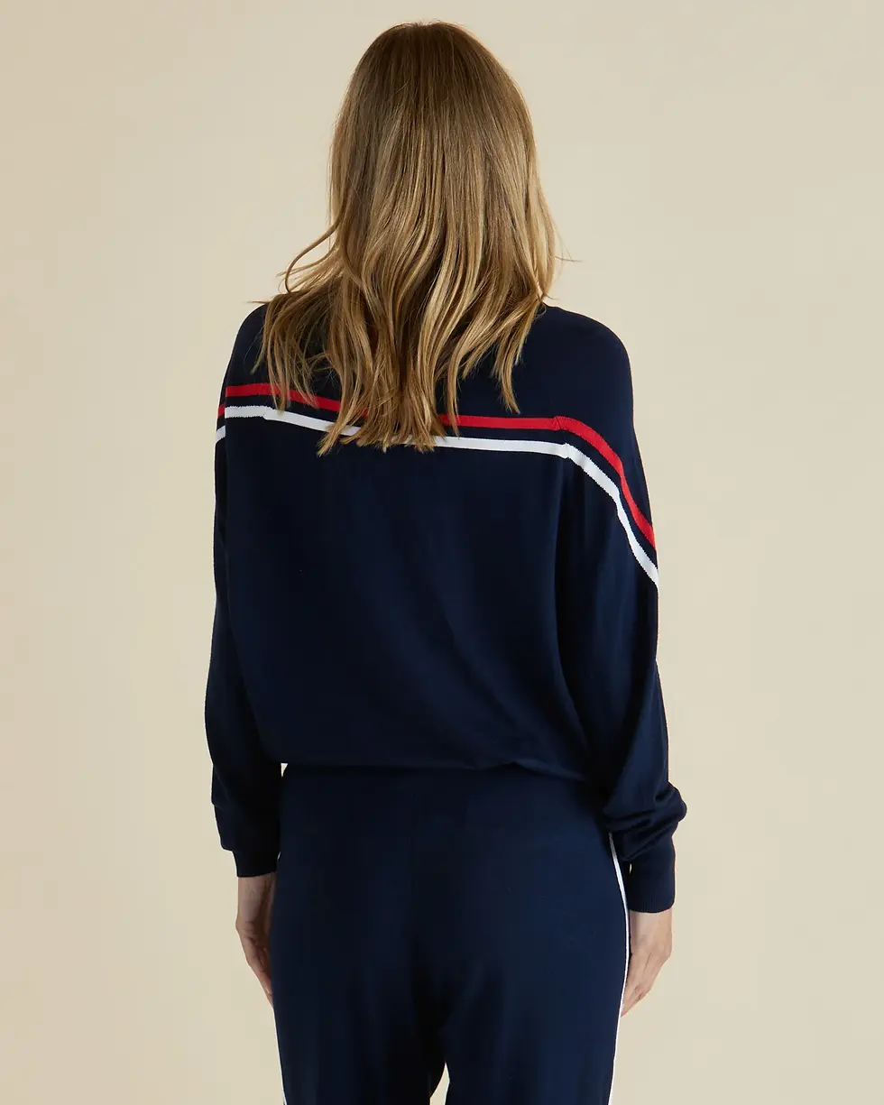 Thumbnail: Betty Basics Karina Knit Sweater - Navy