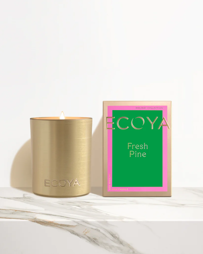 Ecoya Holiday Fresh Pine Goldie Candle