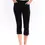 Thumbnail: Betty Basics Crop Bengaline Pant - Black