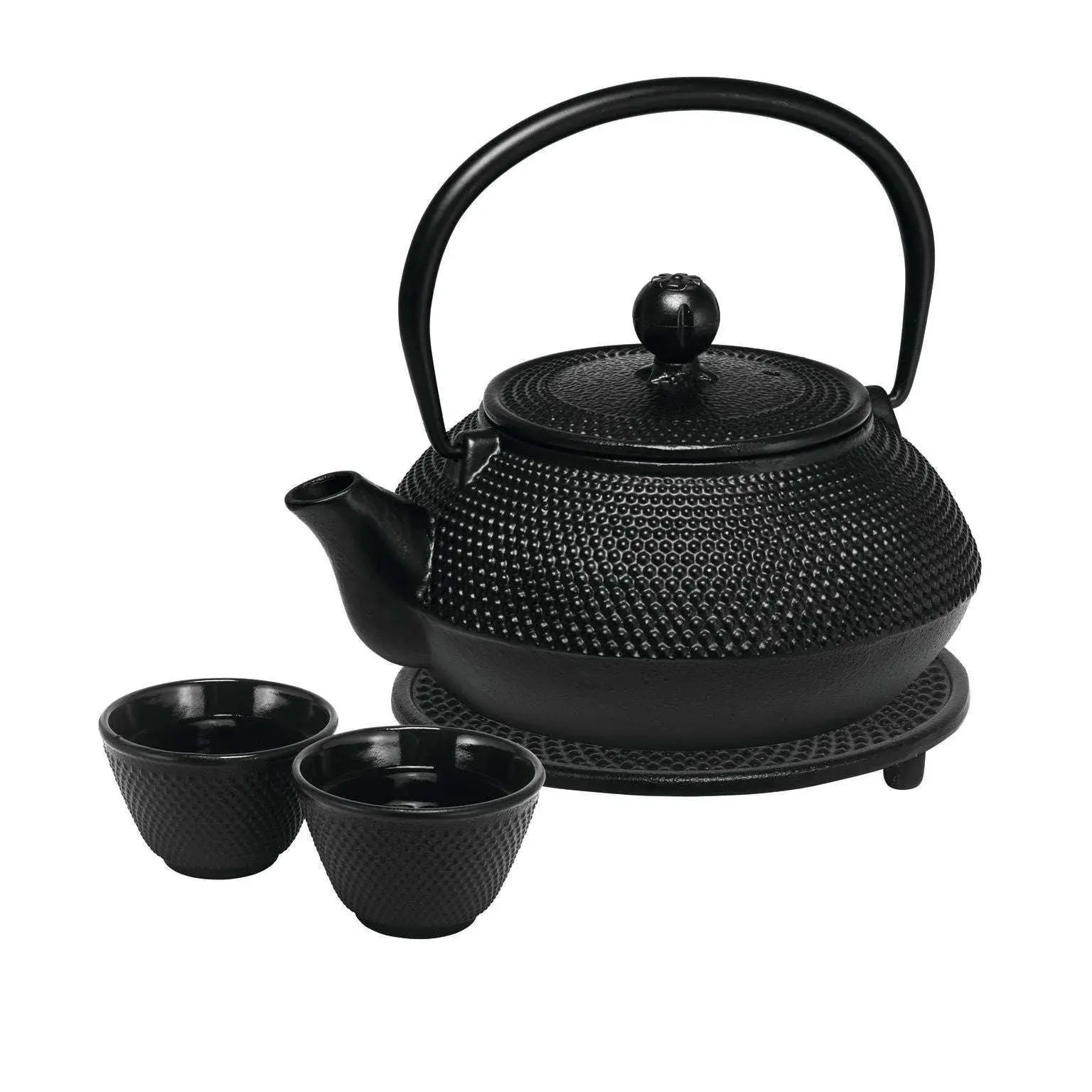 Avanti Hobnail Teapot Set Black - 800ml