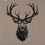 Thumbnail: Hot House Stag Head Tea Towel