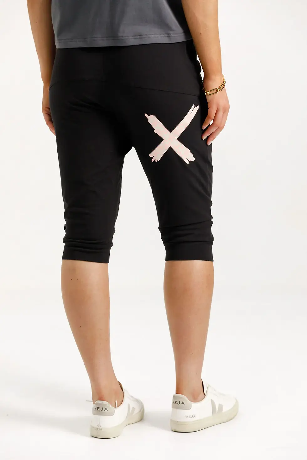 Thumbnail: Homelee 3/4 Apartment Pants Black (HL12754) - Blossom Daisy