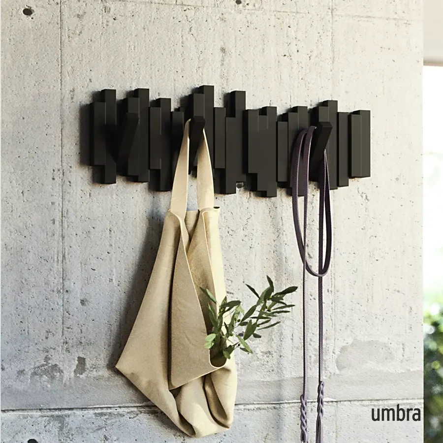 Thumbnail: Umbra Sticks Multi Hook - 5 Hook - Espresso