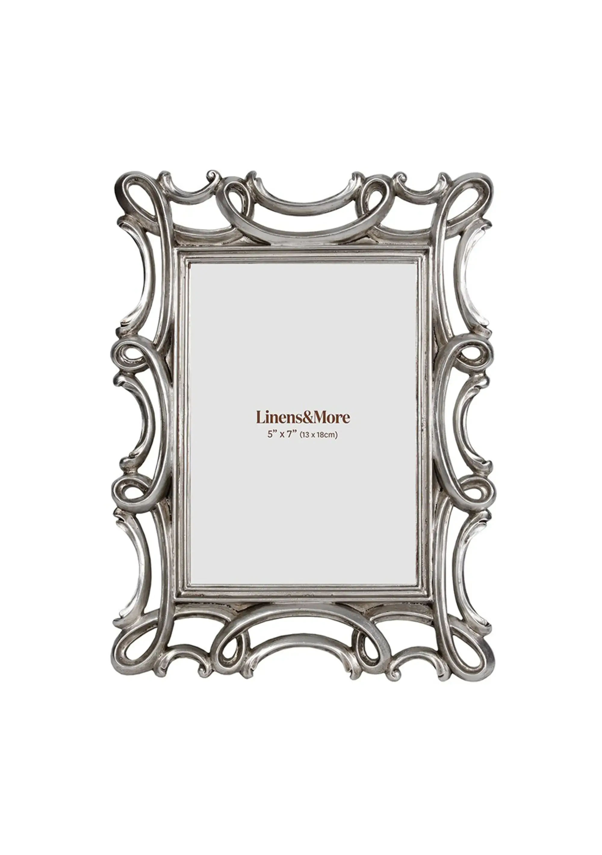 Linens & More Photo Frame - Classical Silver - 5x7
