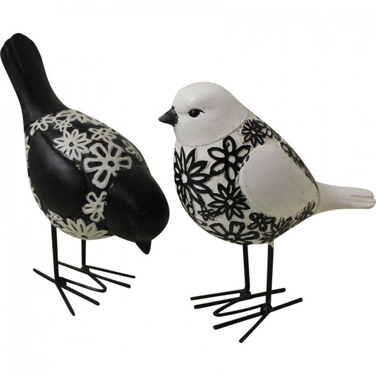 Birds Black/White Set of 2