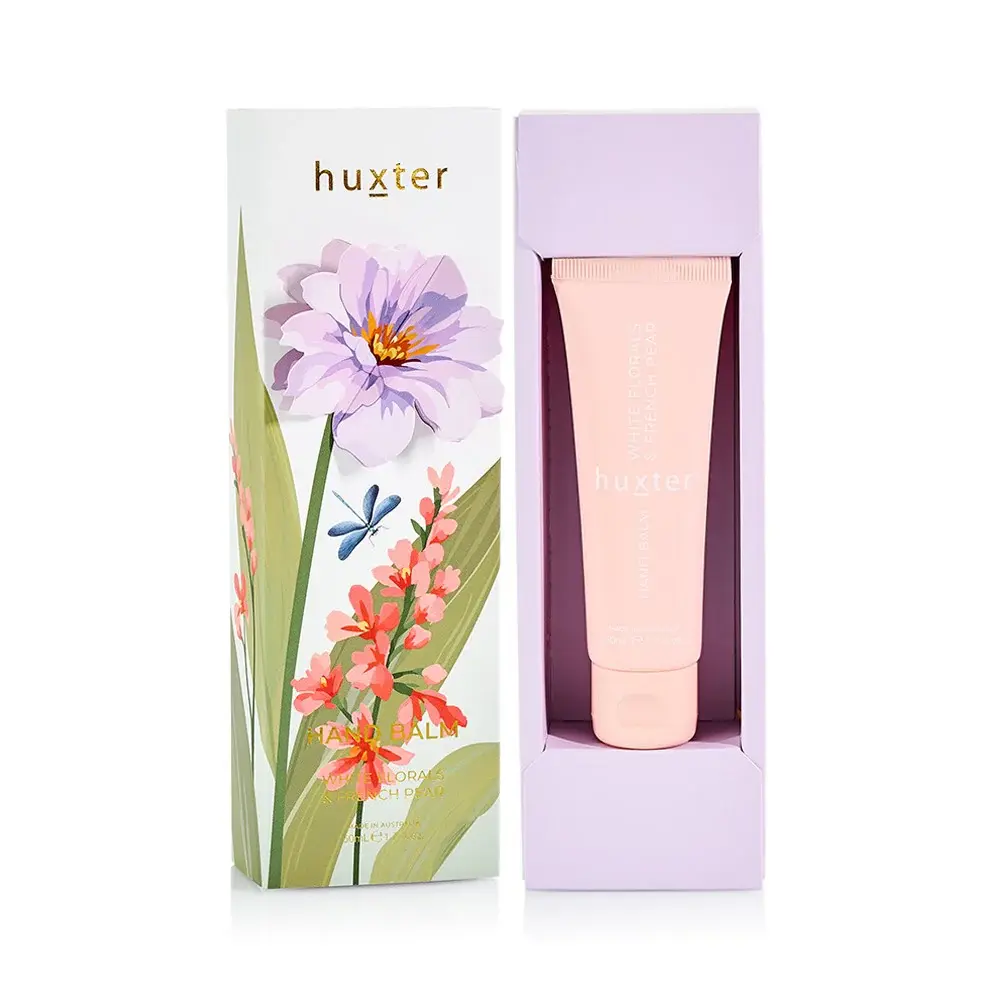 Huxter Hand Balm Gift Box 50ml - White Florals & French Pear