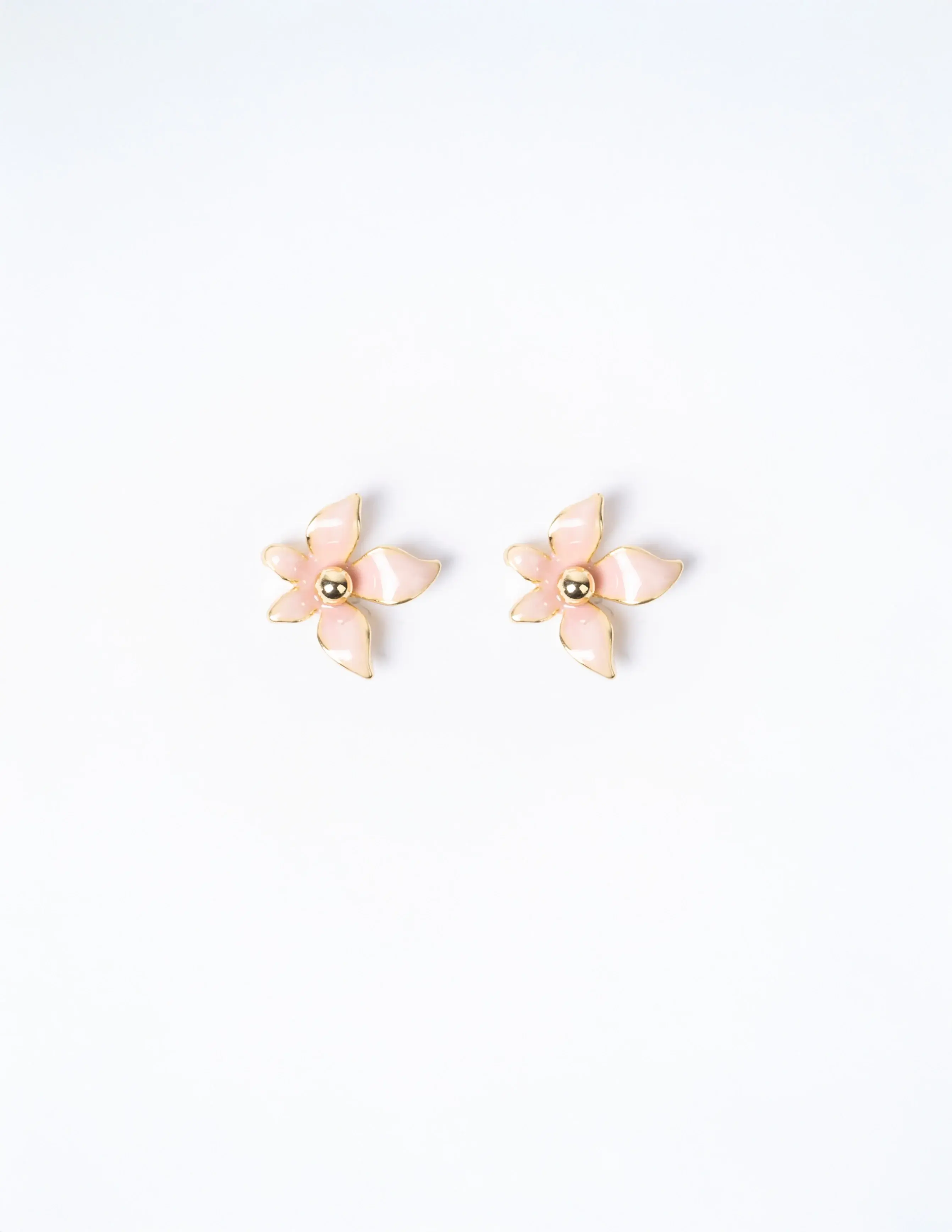 Stella and Gemma Earrings - Pink Mini Flower