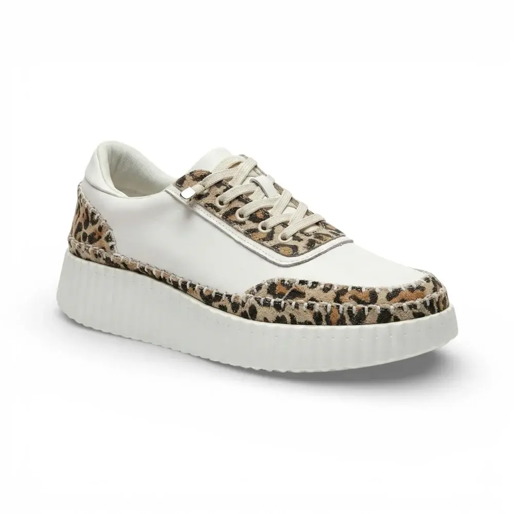 Bragi Whipstitch Leopard Platform Sneaker
