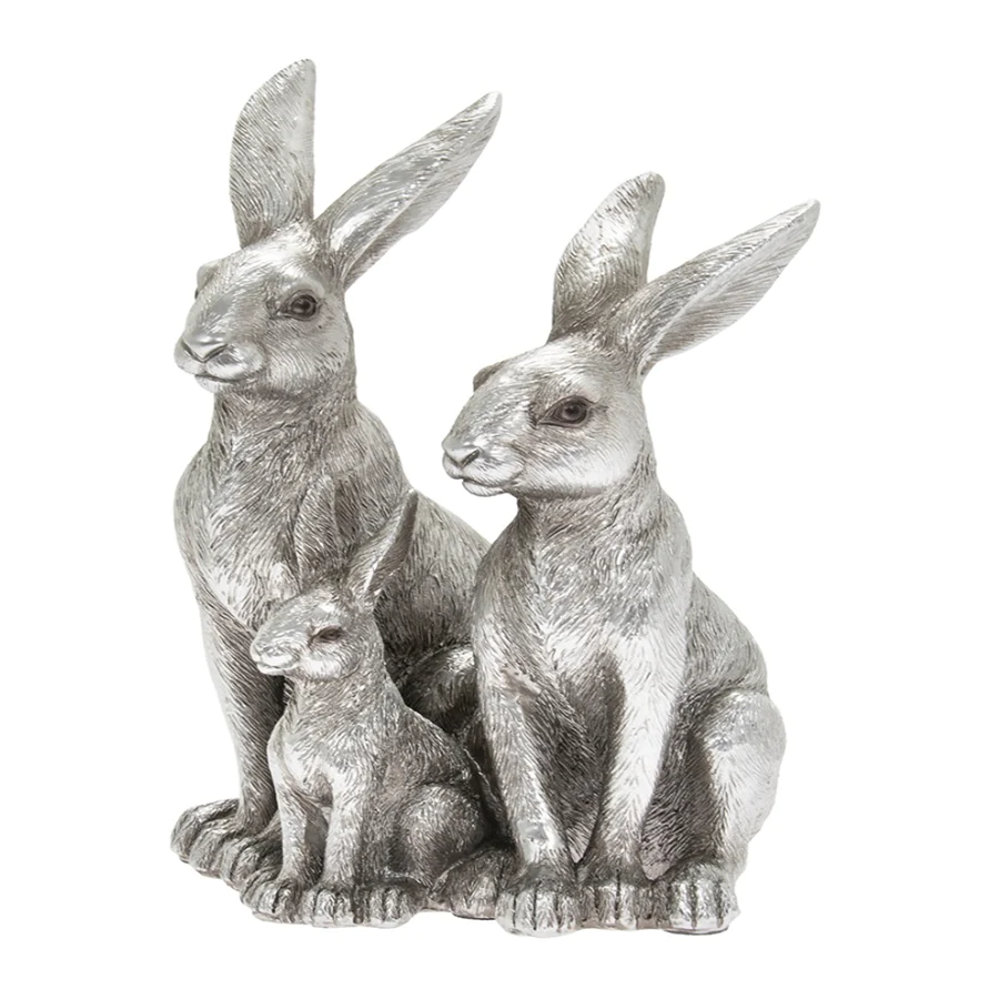 Leonardo Collection Hare Family Silver