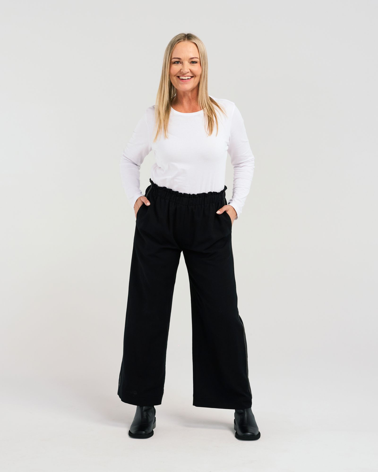 Zafina  Finn Pant -Black