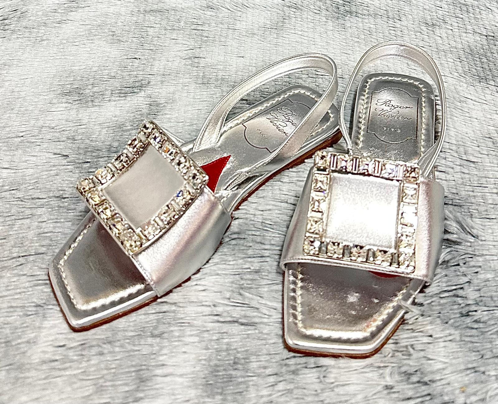 RV610  Love Strass Buckle Sandal