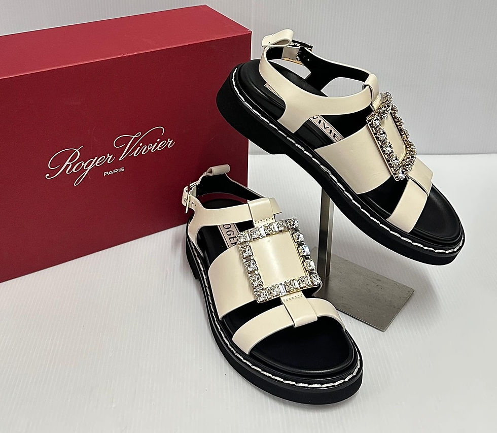 縮圖：RV660  Strass Buckle Sandal