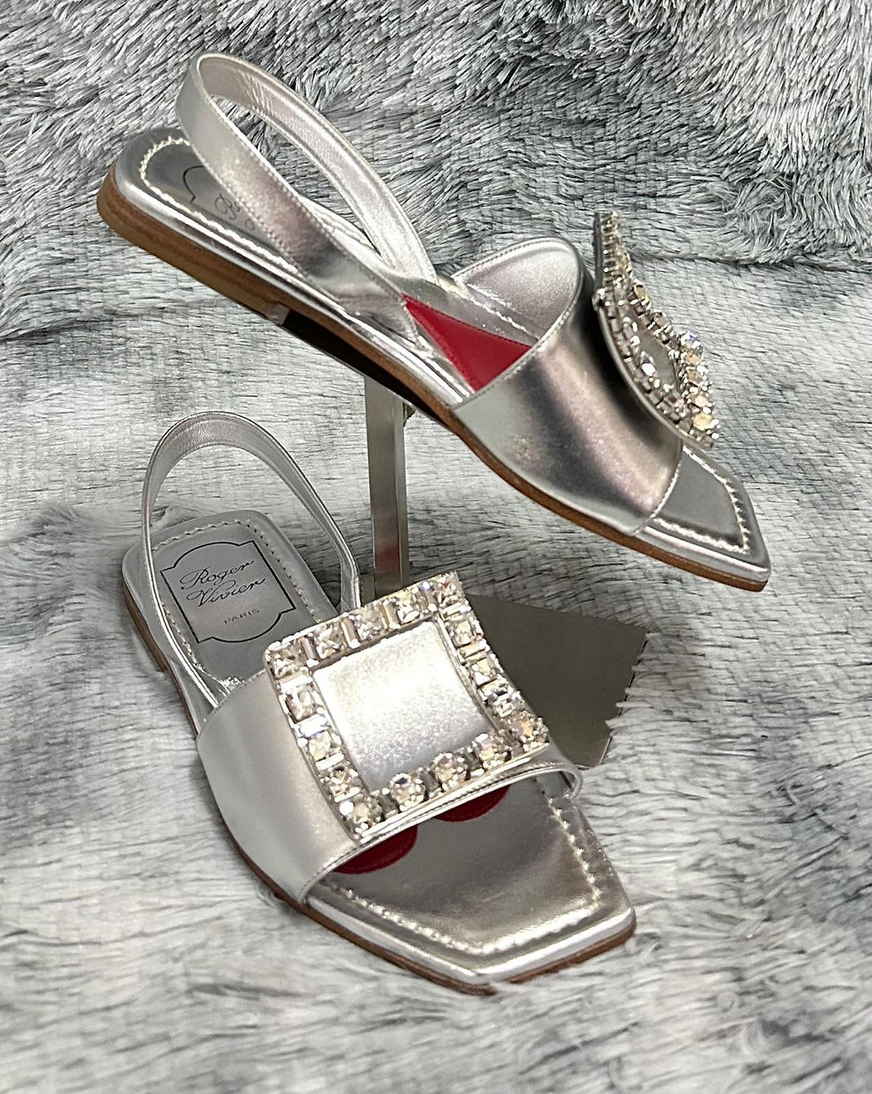 縮圖：RV610  Love Strass Buckle Sandal