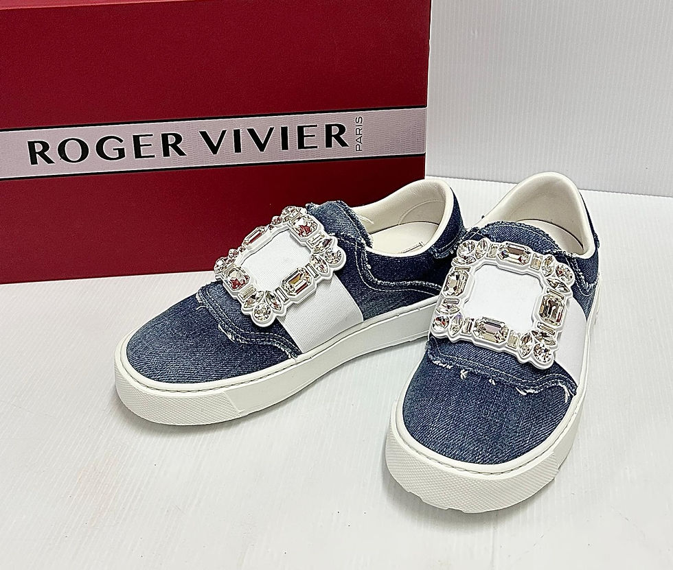 縮圖：RVS181  Very Vivier Denim Wash Sneakers