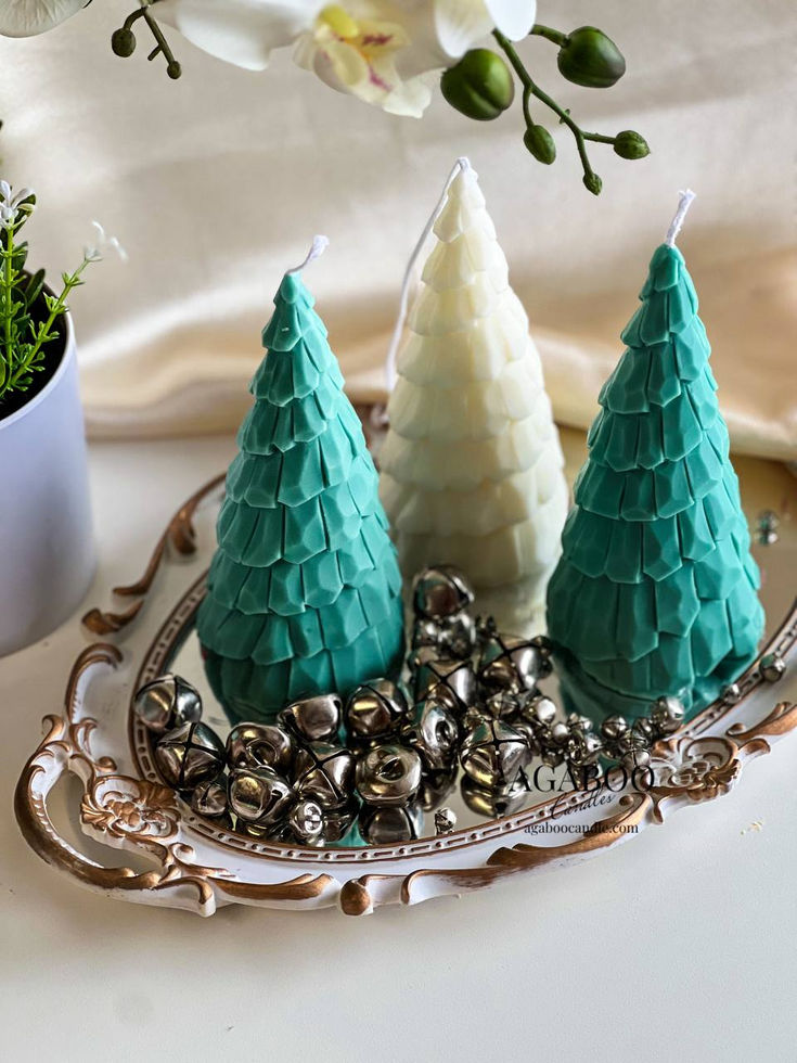 Christmas candles for decor