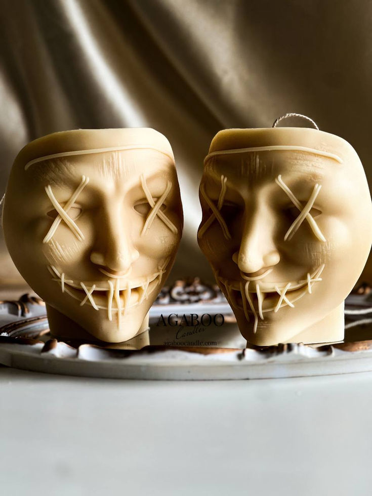 Spooky decorative candles