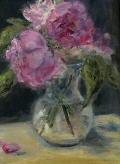 Peonies 14x16, framed.jpg