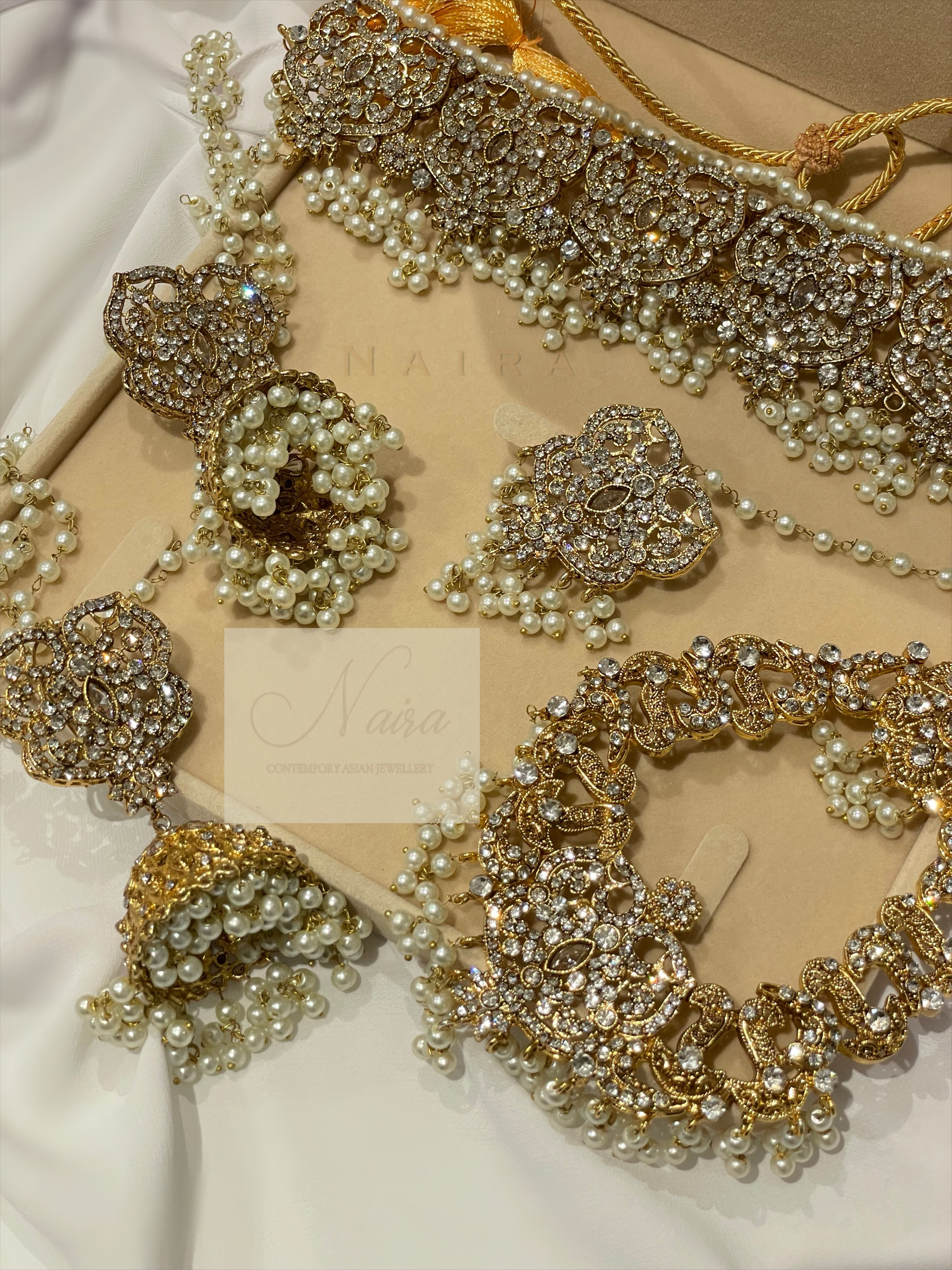 Niyah Bridal Set-White