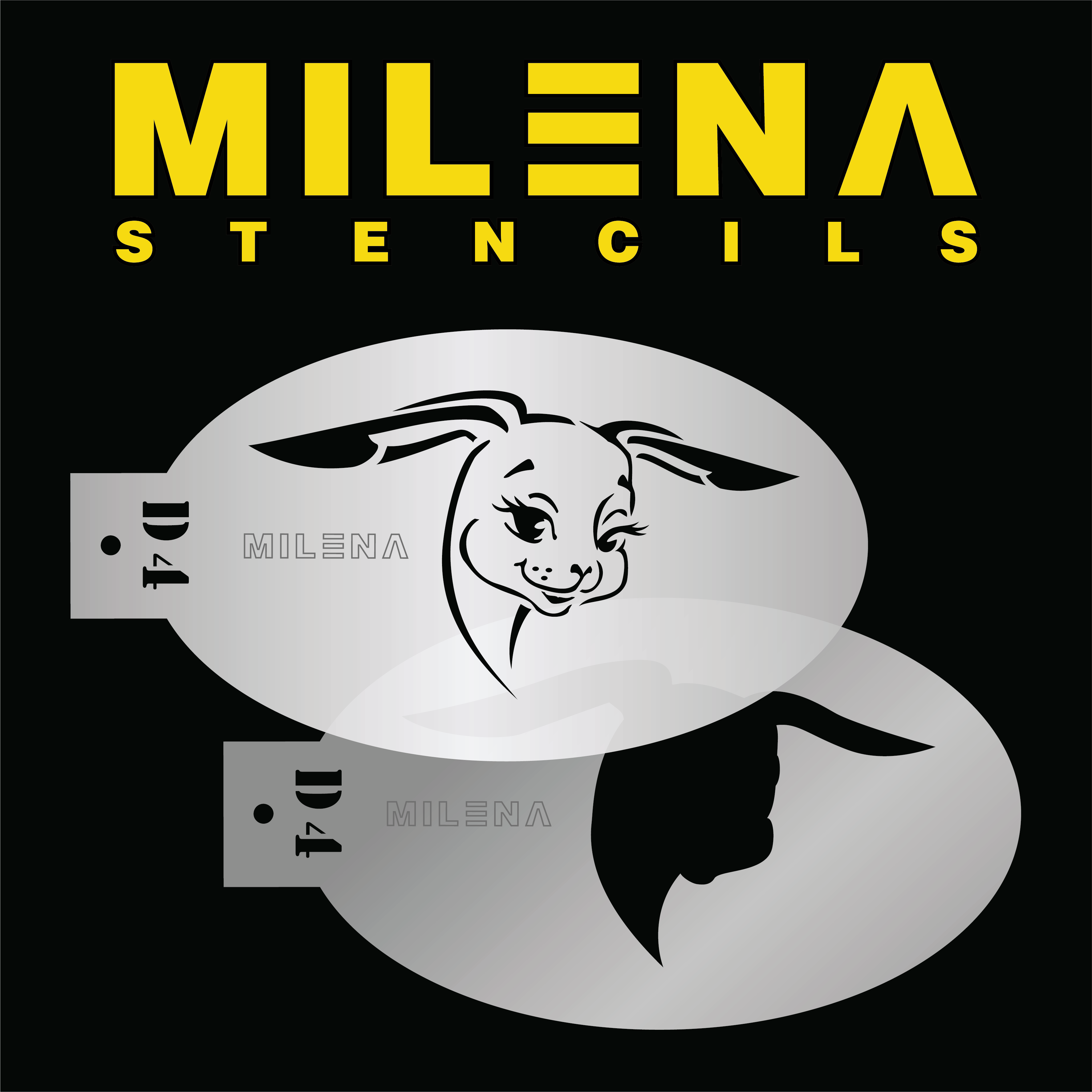 Milena Stencil - D4