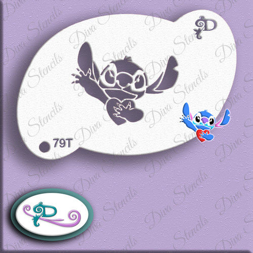 Diva Stencil - Stitch Heart (79T)
