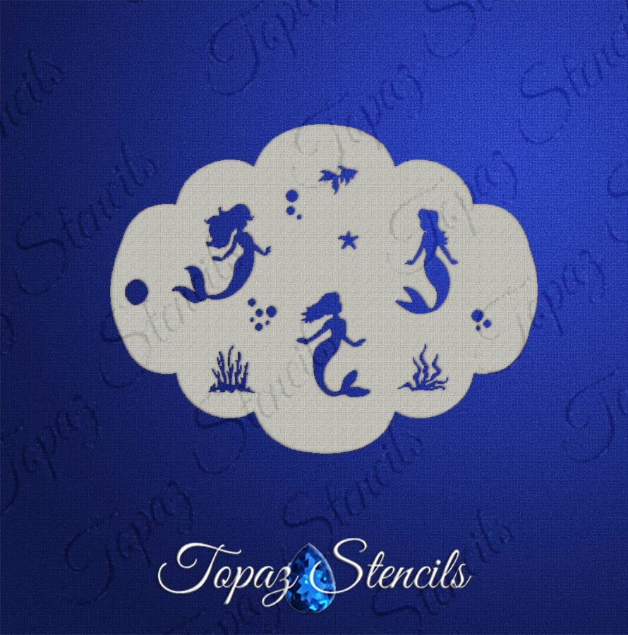 Topaz Stencils - Tiny Mermaids