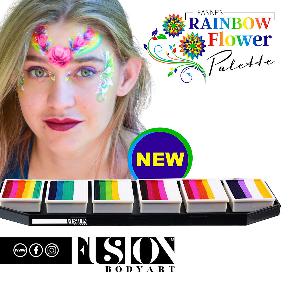 Thumbnail: Fusion Face Painting Palette - Leanne's Flower Palette
