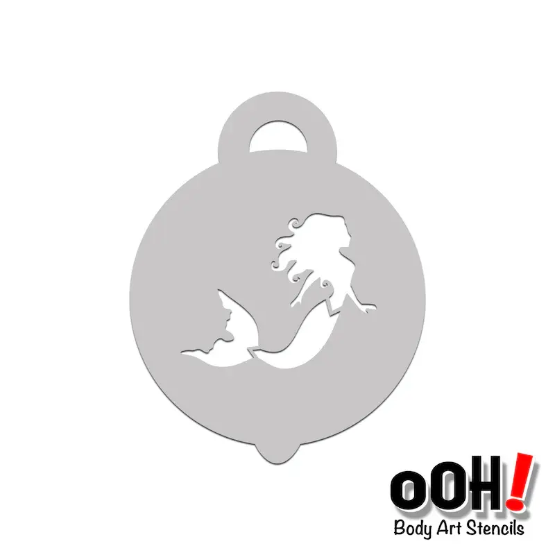 P09 Mermaid Petite Face Paint Stencil