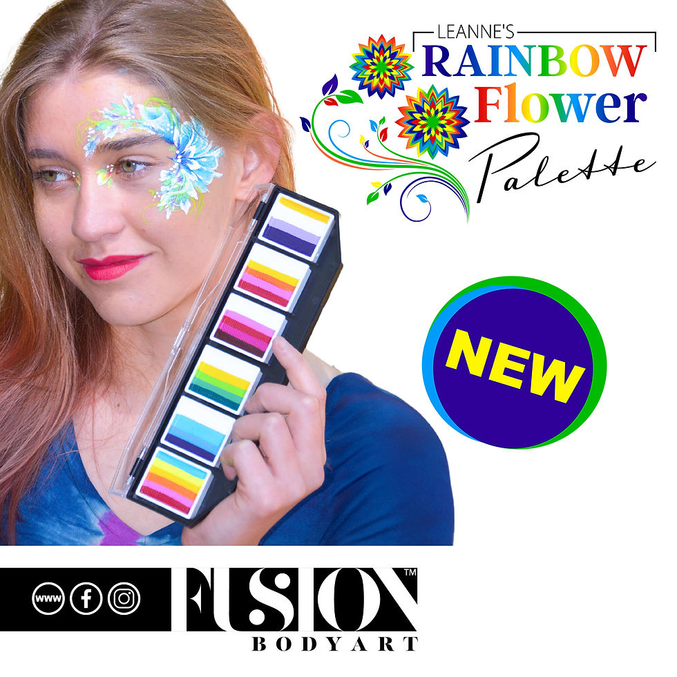 Thumbnail: Fusion Face Painting Palette - Leanne's Flower Palette
