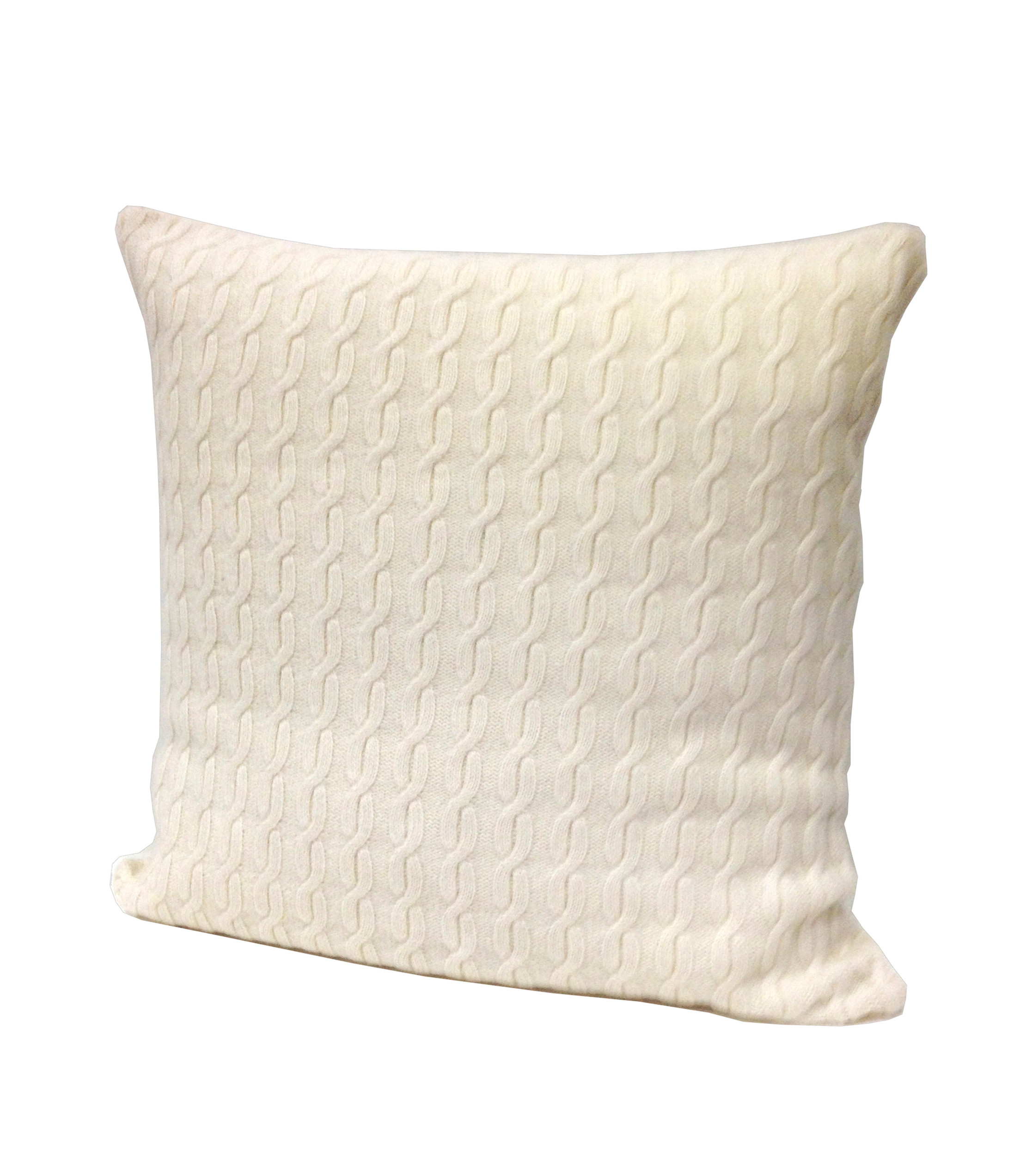 Cashmere cable cushion OLI