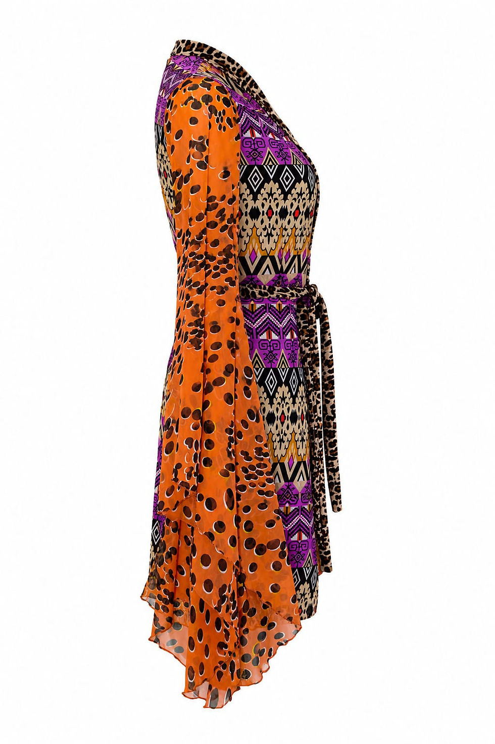Thumbnail: Soleil Sauvage short Mini Wrap Dress L/XL
