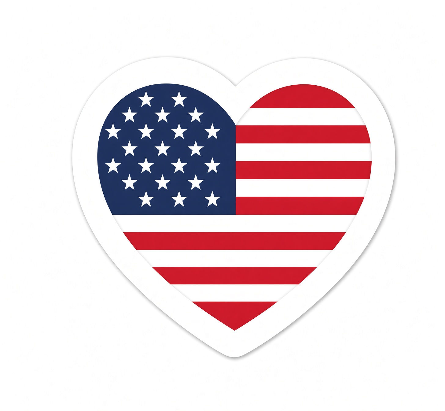 Patriotic Heart | Patriotic Sticker