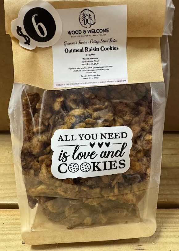 Oatmeal Raisin Cookies | Four Cookies