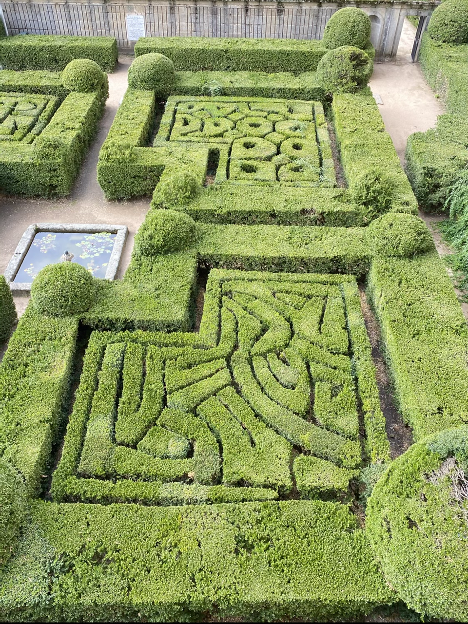 Fotografía en las alturas de los jardines del Escorial