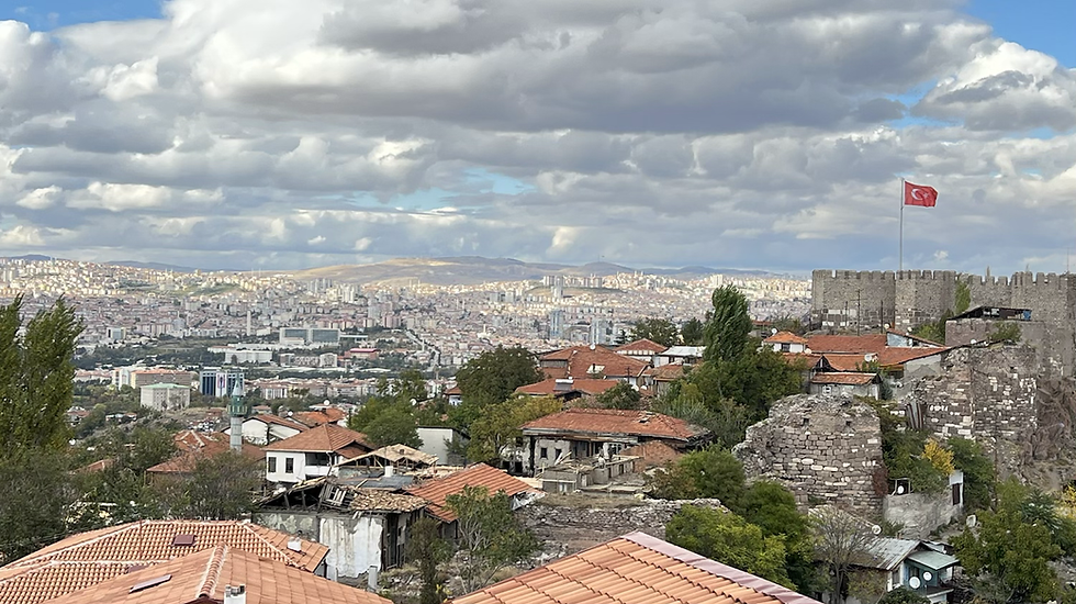 Panoramic view from the Ankara Castle