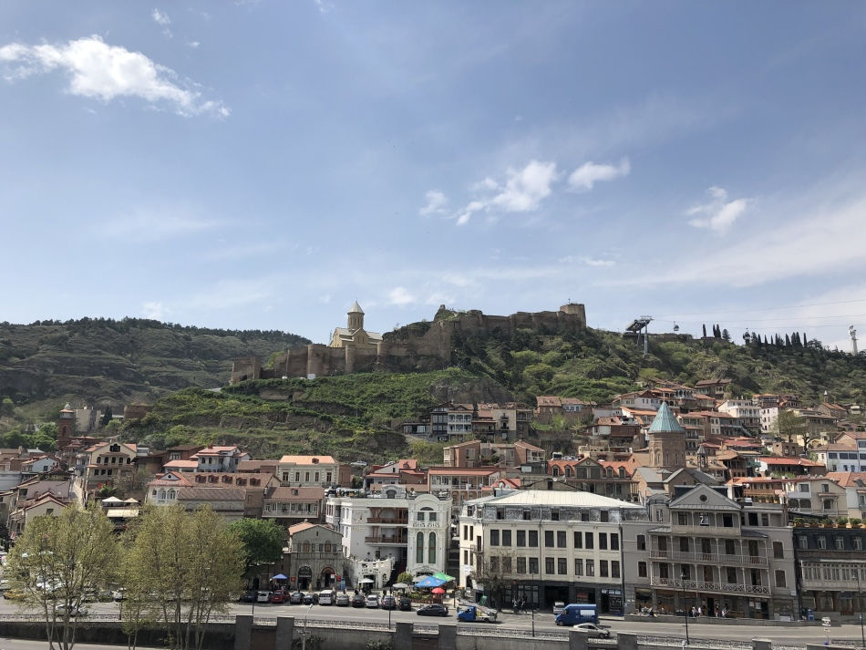 Narikala desde la estatua Vakhtang
