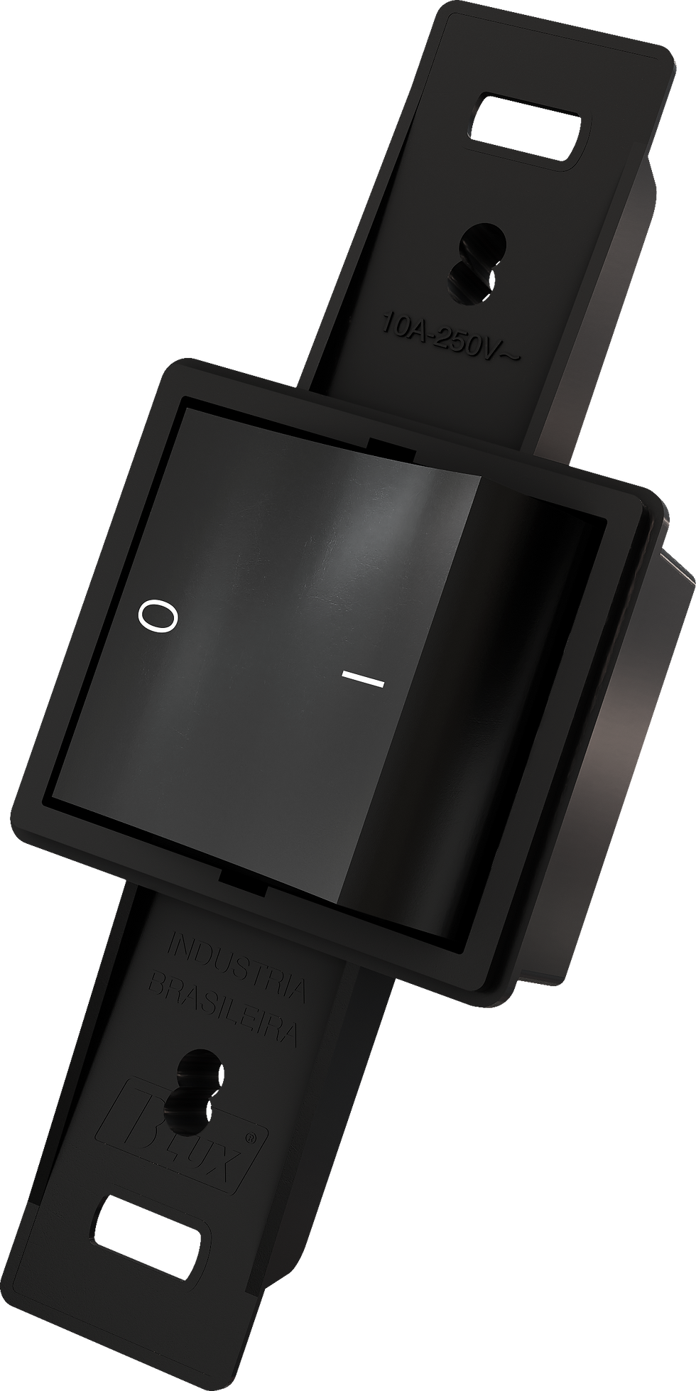 Interruptor Bipolar 10A Simples sem placa, preta