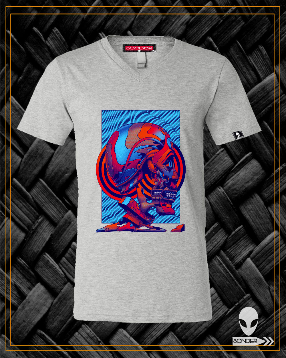 T - shirt  skull robot