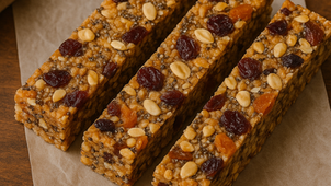 Barras de Granola com Farinha de Chia